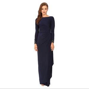 NWT Draped jersey gown